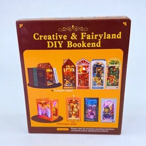 Creative & Fairyland DIY Bookend Leisure Years TC16 Miniature Book Nook Kit NEW